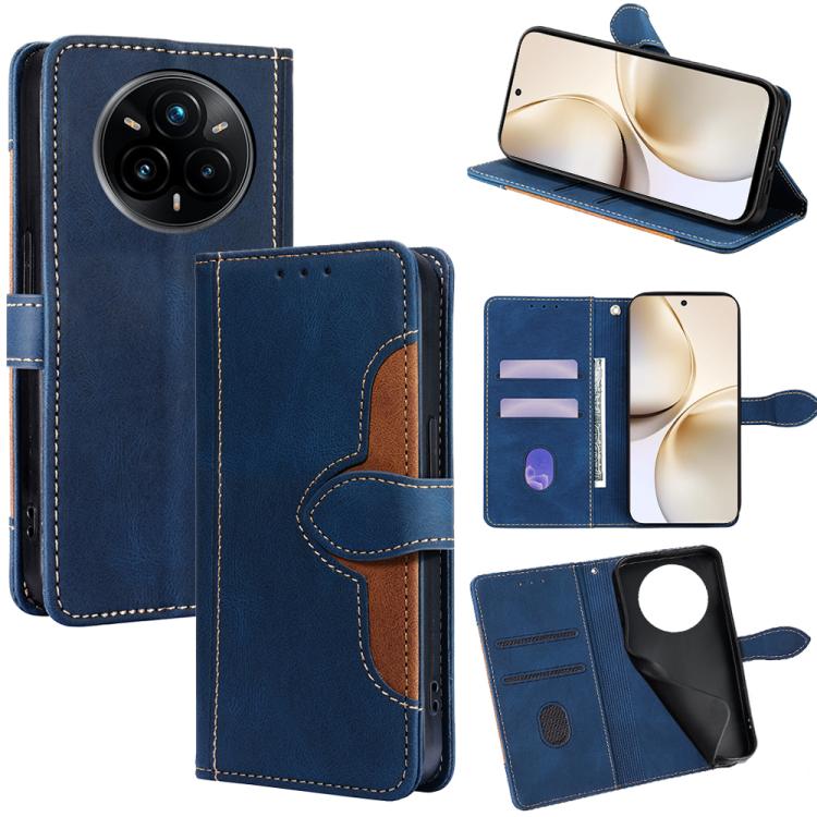 Skin Feel Magnetic Buckle Leather Phone Case — For Realme 11 Pro / 11 Pro+ 5G