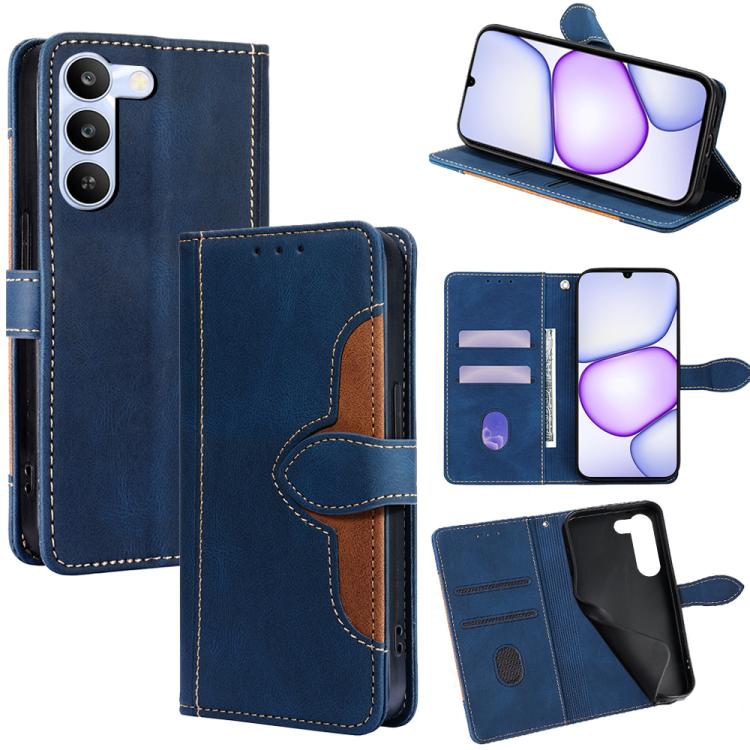 Skin Feel Magnetic Buckle Leather Phone Case — For Realme P3 Pro 5G Global