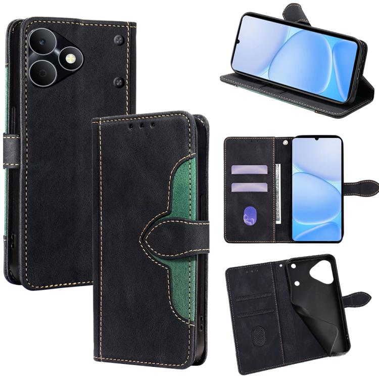 Skin Feel Magnetic Buckle Leather Phone Case — For Realme C85 Pro 4G