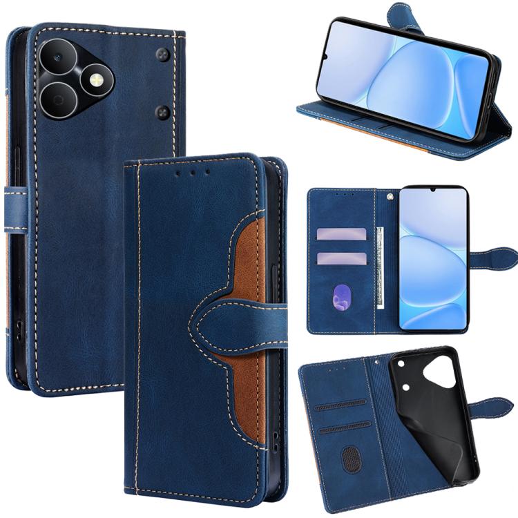 Skin Feel Magnetic Buckle Leather Phone Case — For Realme C71 4G