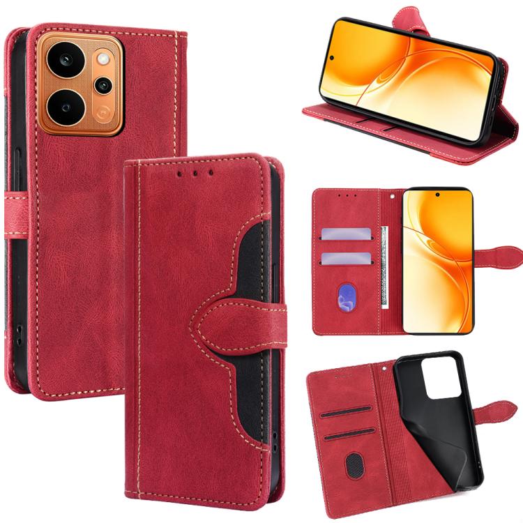 Skin Feel Magnetic Buckle Leather Phone Case — For Realme C85 5G
