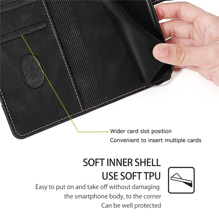 Skin Feel Magnetic Buckle Leather Phone Case