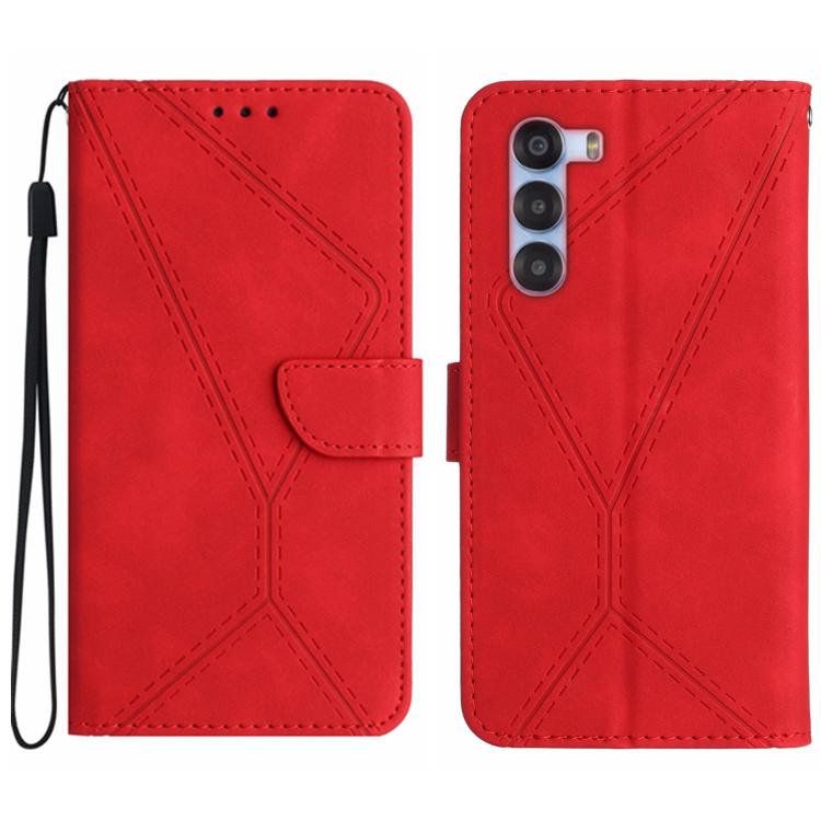 Stitching Embossed Leather Phone Case