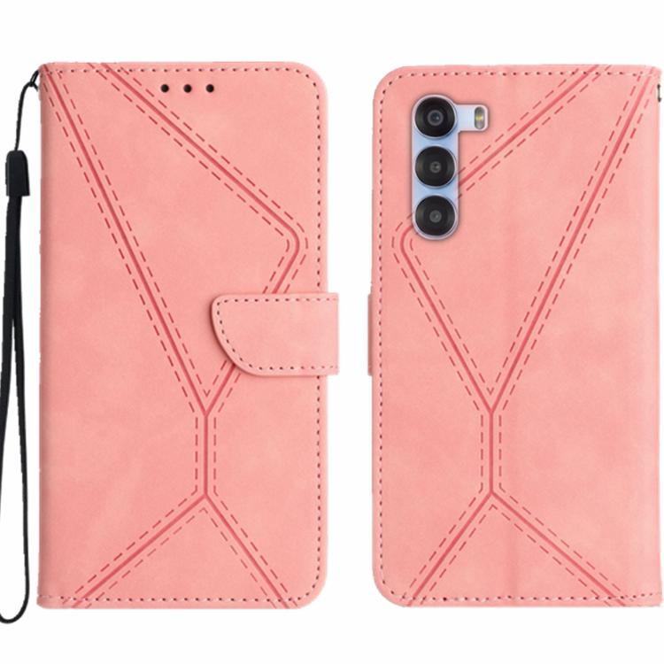 Stitching Embossed Leather Phone Case