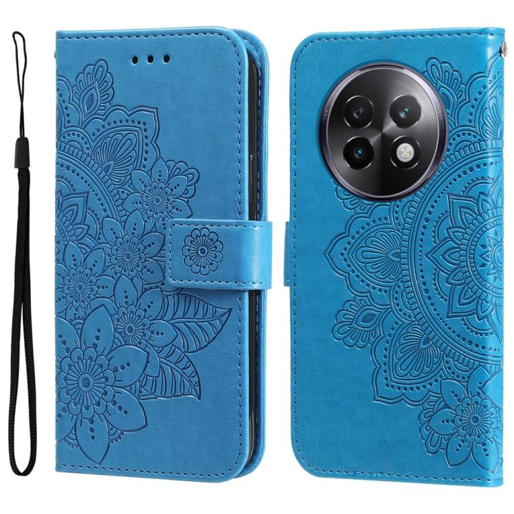 Seven-petal Flowers Embossing Leather Phone Case — Rose Gold