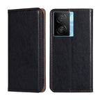 Gloss Oil Solid Color Magnetic Leather Phone Case