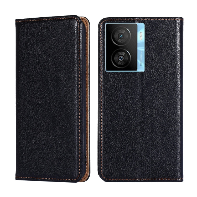 Gloss Oil Solid Color Magnetic Leather Phone Case