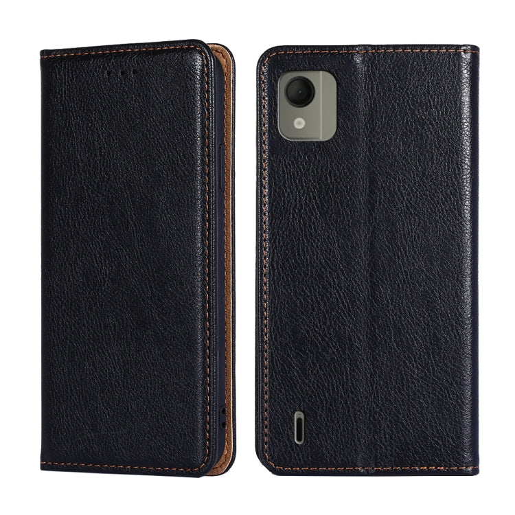 Gloss Oil Solid Color Magnetic Leather Phone Case