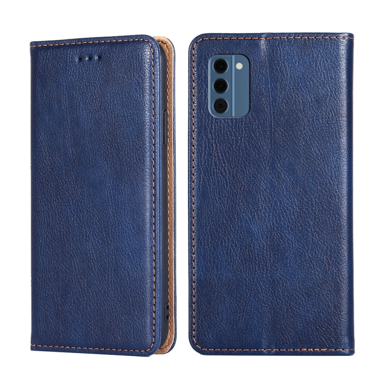 Gloss Oil Solid Color Magnetic Leather Phone Case