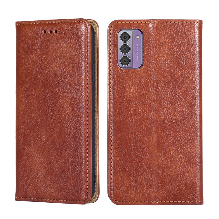 Gloss Oil Solid Color Magnetic Leather Phone Case