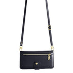 Sheep Texture Cross-body Zipper Wallet Leather Phone Case