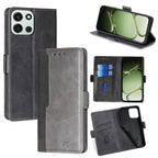 Contrast Color Side Buckle Leather Phone Case