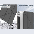Mutural Deformation Stand Smart Leather Tablet Case
