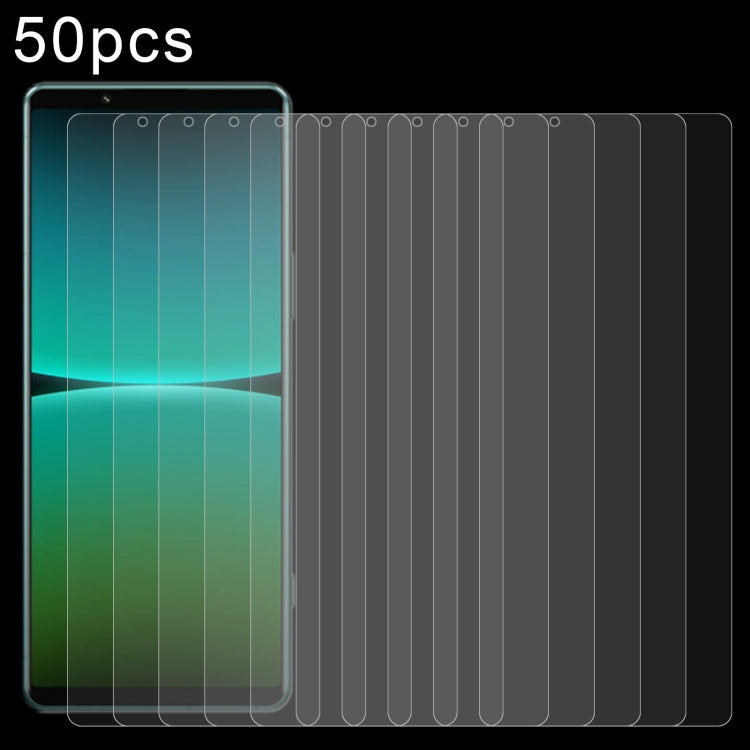 50pcs 0.26mm 9H 2.5D Tempered Glass Film