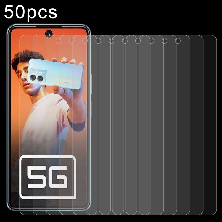 50pcs 0.26mm 9H 2.5D Tempered Glass Film