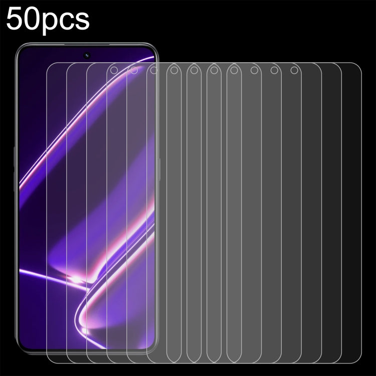 50pcs 0.26mm 9H 2.5D Tempered Glass Film