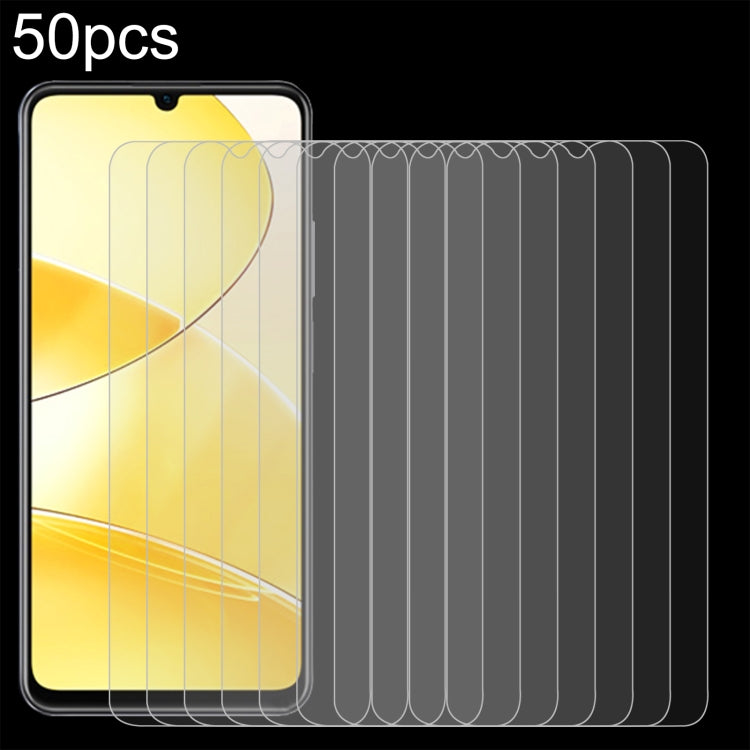 50pcs 0.26mm 9H 2.5D Tempered Glass Film