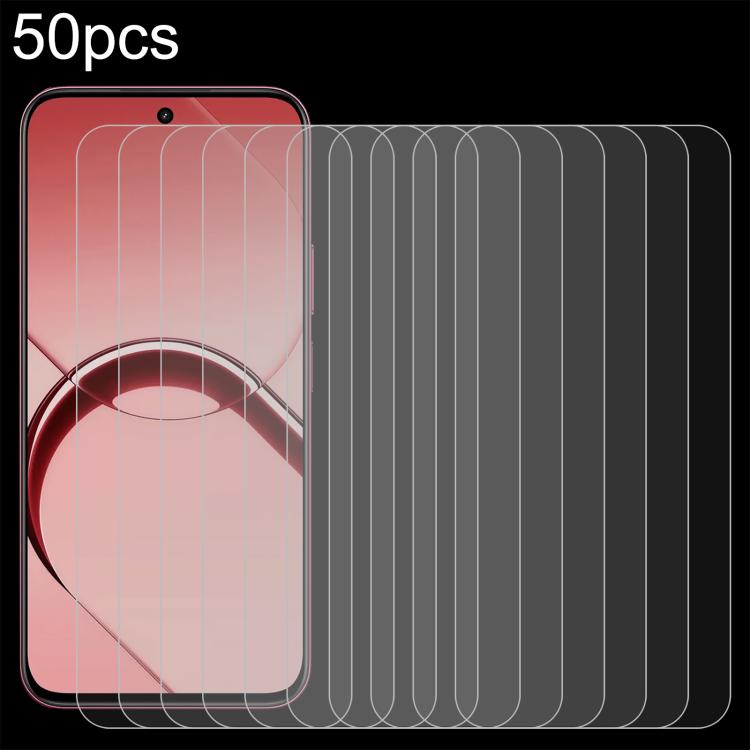 50pcs 0.26mm 9H 2.5D Tempered Glass Film