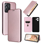 Carbon Fiber Texture Flip Leather Phone Case