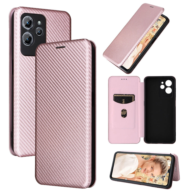 Carbon Fiber Texture Flip Leather Phone Case