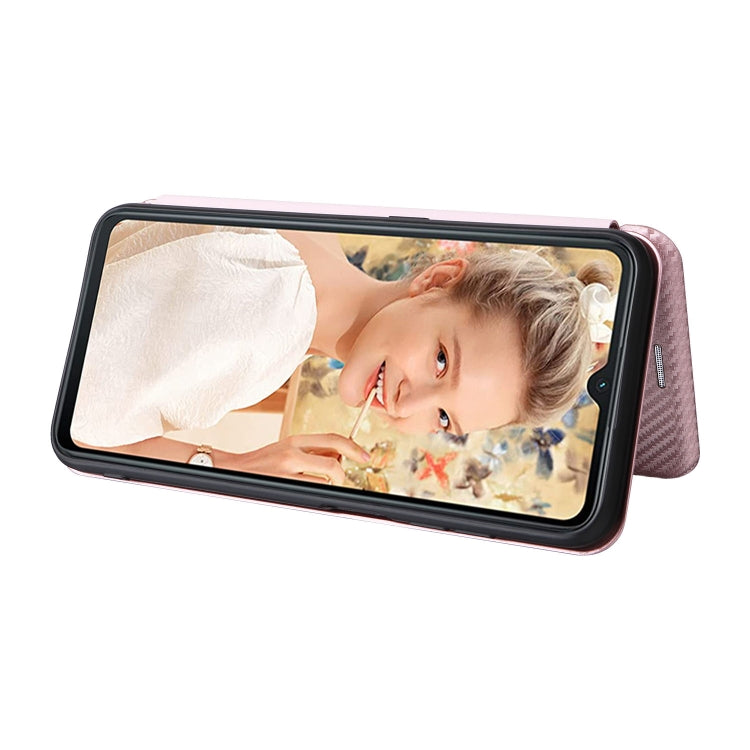 Carbon Fiber Texture Flip Leather Phone Case