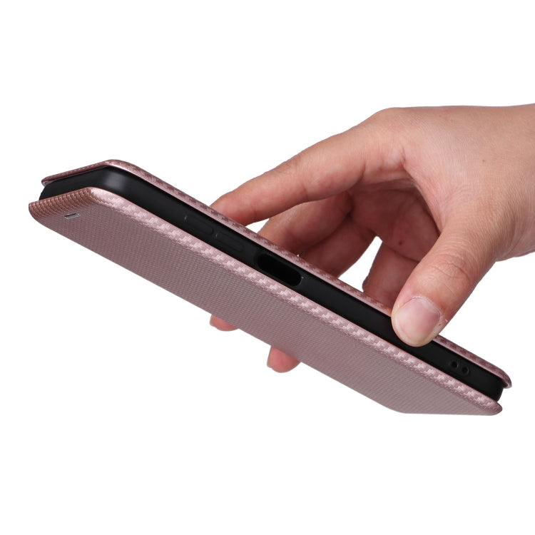 Carbon Fiber Texture Flip Leather Phone Case