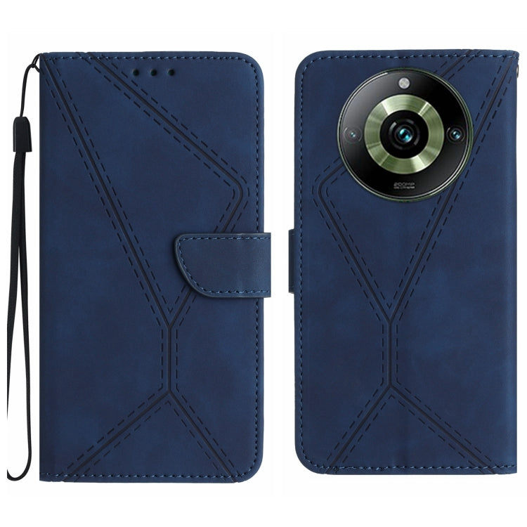 Stitching Embossed Leather Phone Case — view 12