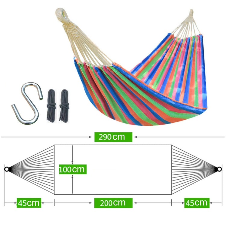 Outdoor Double Thickened Canvas Hammock Indoor Swing