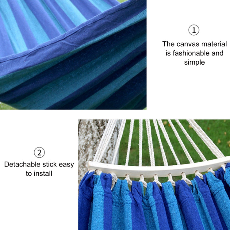 Outdoor Double Thickened Canvas Hammock Indoor Swing