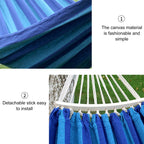 Outdoor Double Thickened Canvas Hammock Indoor Swing