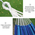 Outdoor Double Thickened Canvas Hammock Indoor Swing