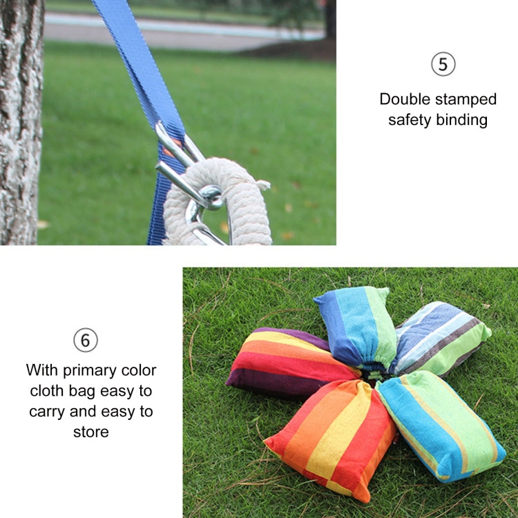 Outdoor Double Thickened Canvas Hammock Indoor Swing
