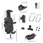WUPP CS-1848B2 15W Motorcycle Wireless Fast Charging Phone Navigation Holder