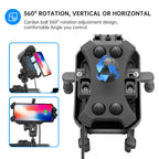 WUPP ZH-1848B1 15W Motorcycle Wireless Fast Charging Phone Navigation Holder