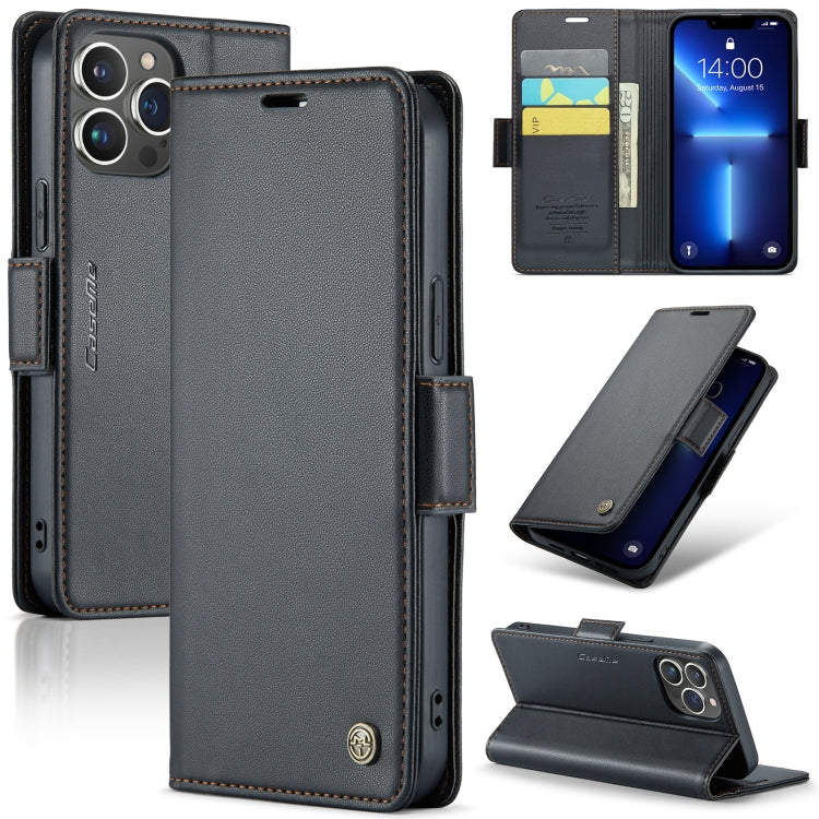 CaseMe 023 Butterfly Buckle Litchi Texture RFID Anti-theft Leather Phone Case