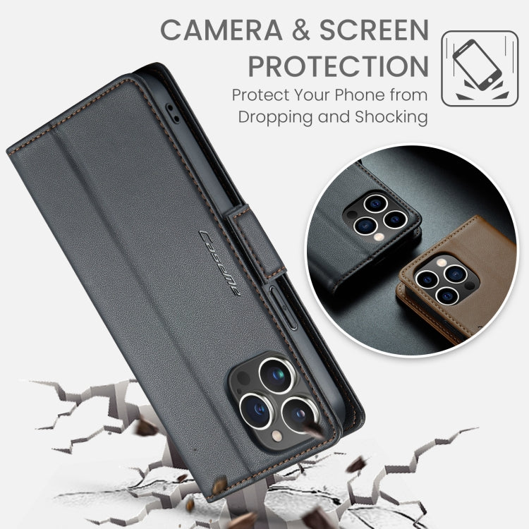 CaseMe 023 Butterfly Buckle Litchi Texture RFID Anti-theft Leather Phone Case