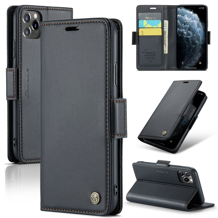 CaseMe 023 Butterfly Buckle Litchi Texture RFID Anti-theft Leather Phone Case