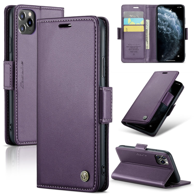 CaseMe 023 Butterfly Buckle Litchi Texture RFID Anti-theft Leather Phone Case