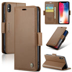 CaseMe 023 Butterfly Buckle Litchi Texture RFID Anti-theft Leather Phone Case