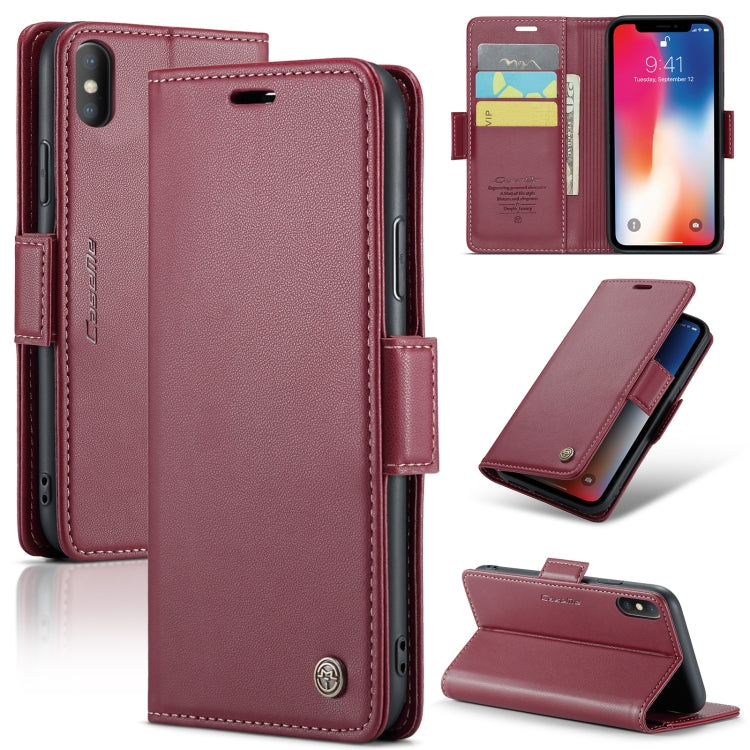 CaseMe 023 Butterfly Buckle Litchi Texture RFID Anti-theft Leather Phone Case