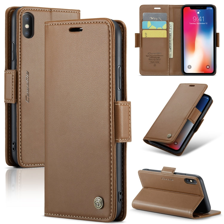 CaseMe 023 Butterfly Buckle Litchi Texture RFID Anti-theft Leather Phone Case