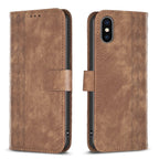 Plaid Embossed Leather Phone Case — view 22