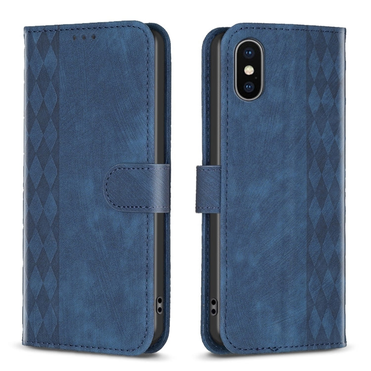 Plaid Embossed Leather Phone Case — view 23