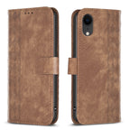 Plaid Embossed Leather Phone Case — view 27
