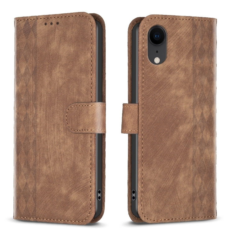 Plaid Embossed Leather Phone Case — view 27