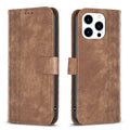 Plaid Embossed Leather Phone Case