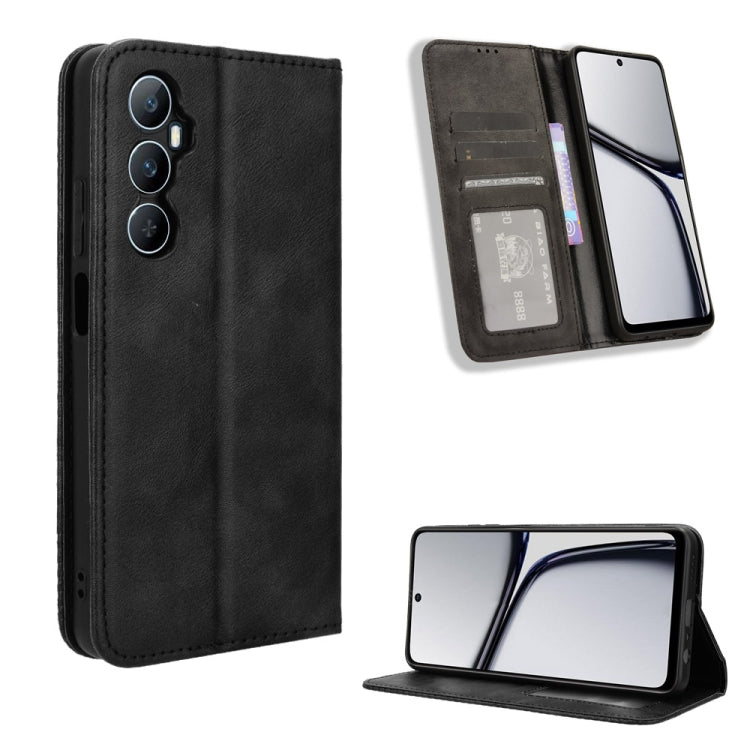 Magnetic Buckle Retro Texture Leather Phone Case