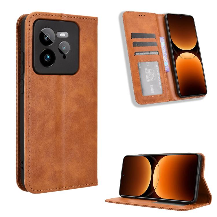Magnetic Buckle Retro Texture Leather Phone Case — view 61