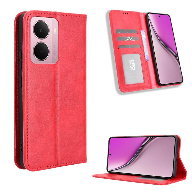 Magnetic Buckle Retro Texture Leather Phone Case — view 35