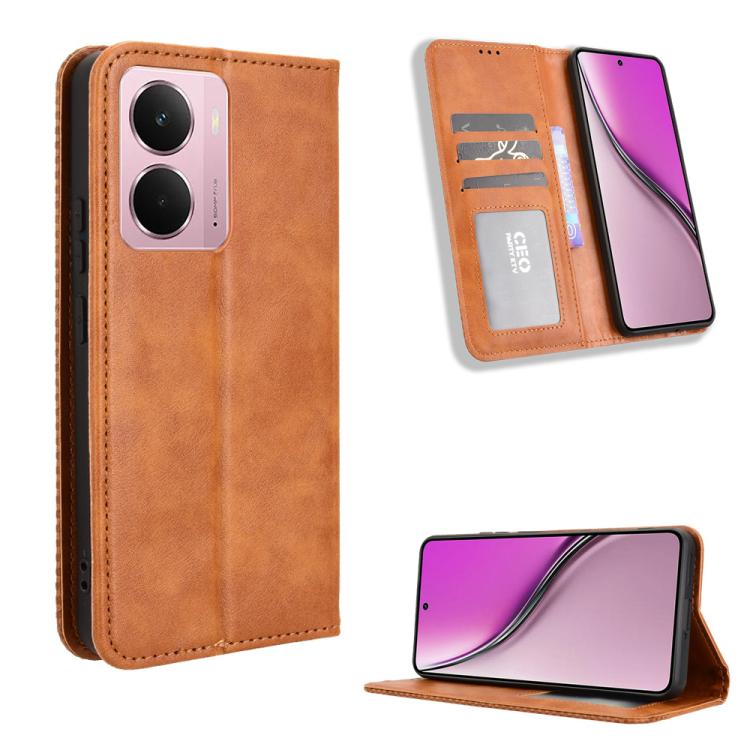Magnetic Buckle Retro Texture Leather Phone Case — view 37